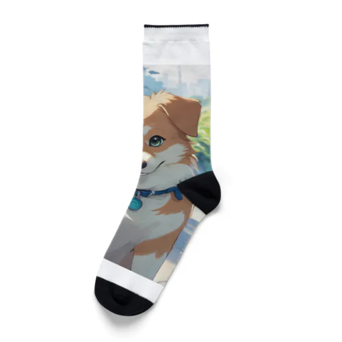 たれ耳の犬 Socks