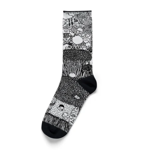 野菜の森のしろいるか Socks