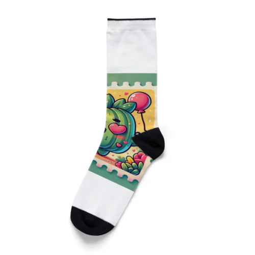 メロメロサボテン Socks