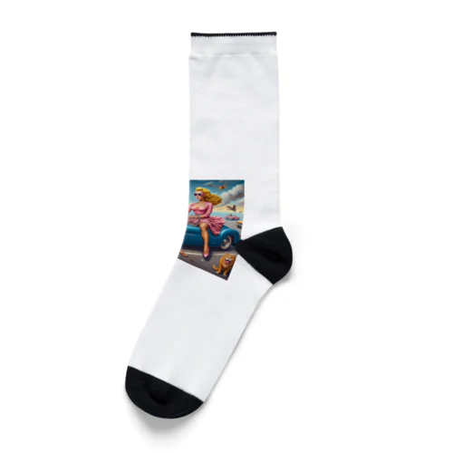 ドライブにゃんこチャン Socks