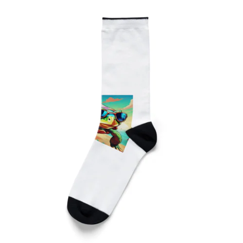 サングラスをかけたイケメンカメ太郎 Socks