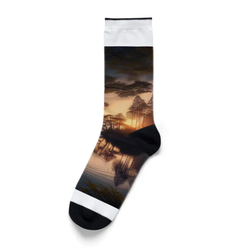 湖畔の鹿 Socks