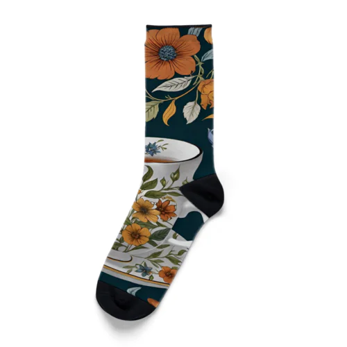 花の詩カップ(The Flower Poetry Cup) Socks