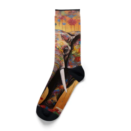 カラフルな像ラフルール1859 Socks