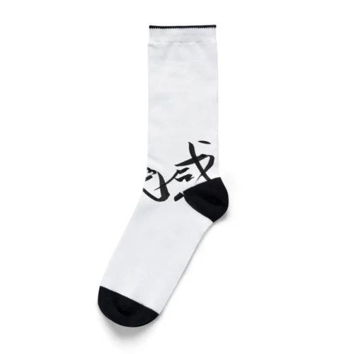 書道アート「危機感」 Socks