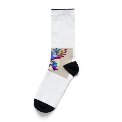 青色ペガサス Socks