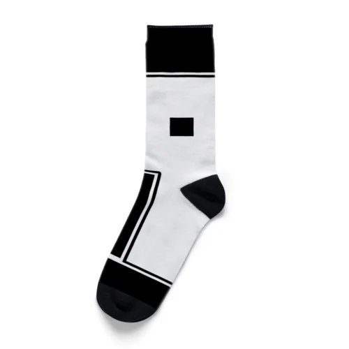 陰陽太極図 SQUARE VERTICAL Socks