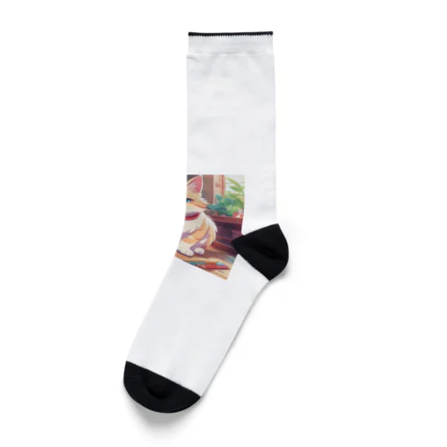 絵を描くネコ Socks