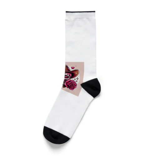 ローズスカル Socks