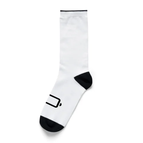 充電８％マーク　グッズ Socks