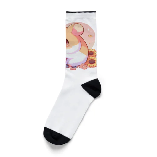 ヒマワリの種大好きハムハム Socks