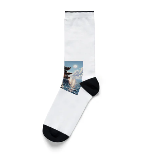 Sanctuary of the Sea: Pathway to Serenity Socks