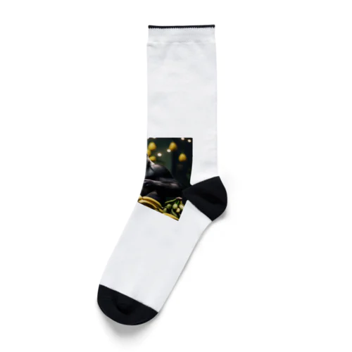 バナナの芸術的な盛り付けをするゴリラ Socks