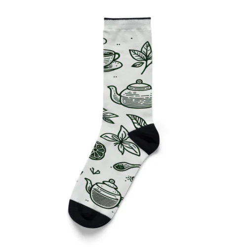 お茶柄 Socks