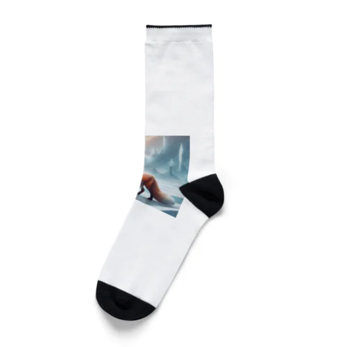 氷山と狐 Socks