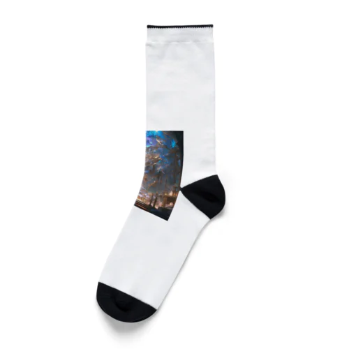 幻想的な世界　なでしこ1478 Socks