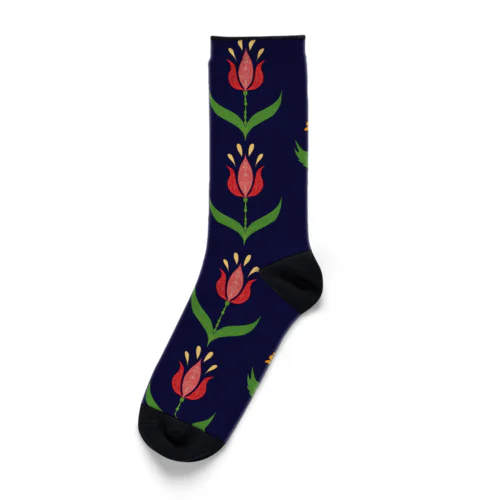 エスニックフラワー Socks