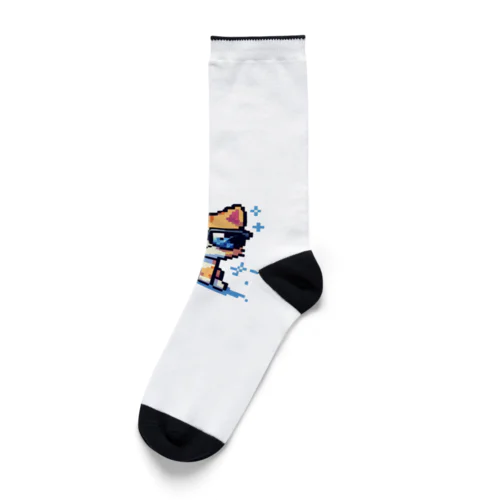 きらりんサングラスにゃんこ Socks