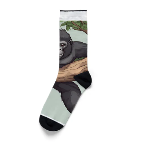 木を登っているゴリラ Socks