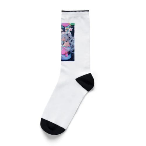 シ一バラダイスで遊ぼう　クニちゃん　2496 Socks