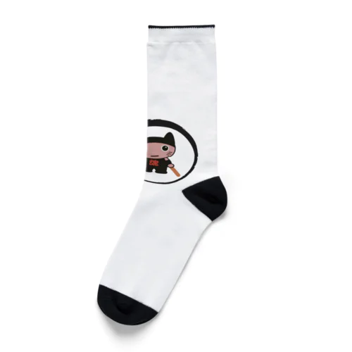 男組太鼓魂七猫にゃん衆LGー大OTOKO-LG Socks