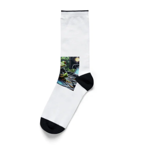 高度な技術を駆使するカエル Socks