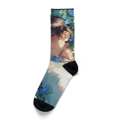 寝ぼけ顔　なでしこ1478 Socks