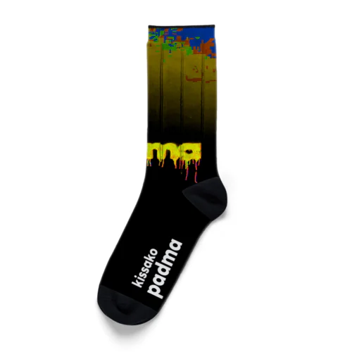 dripping logo socks photo ソックス