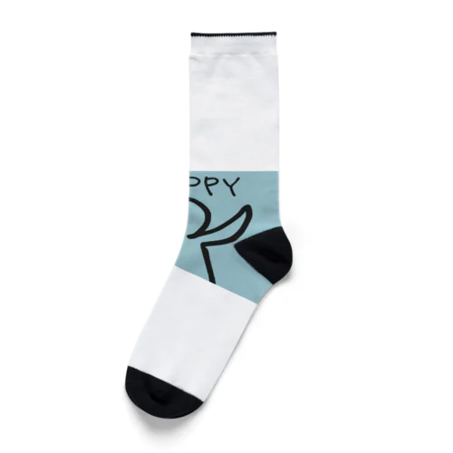 HAPPYなコンセント君（水色） Socks