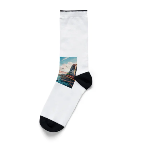 ヴェネチア（pixel art） Socks
