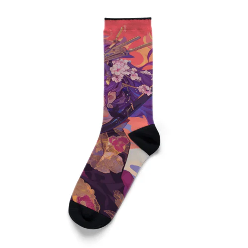 夕焼けに舞う、仮面の戦姫 Marsa 106 Socks