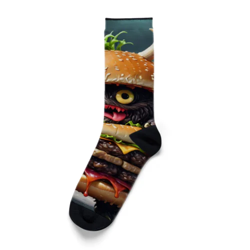 トリプル肉厚ビーフバーガー妖怪　バグドガルド Socks