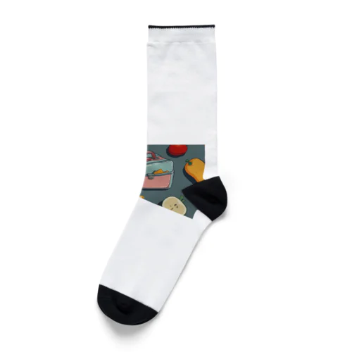 ミニ弁当と学食の時間 Socks