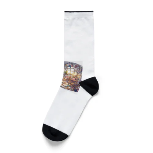 働いたら負け（裏と表） Socks