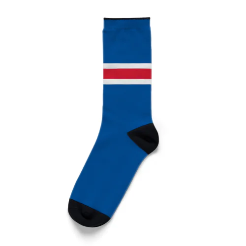 アイスランドの国旗 Socks