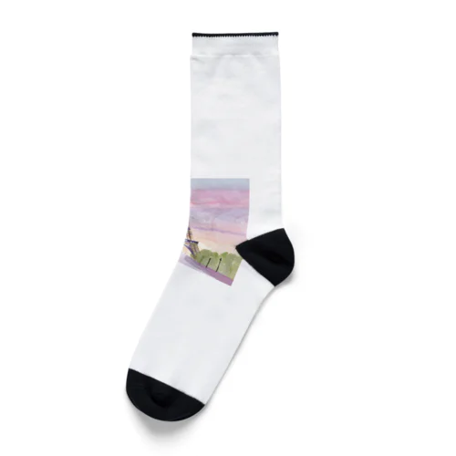 パリの街並み🗼グッズ Socks