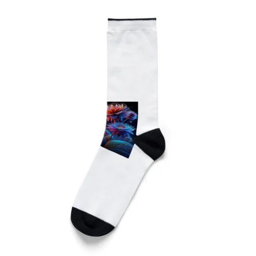 幻想的な花 3 Socks