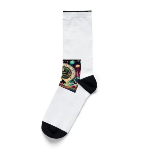 金運ドラゴン Socks