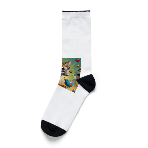 駆け出す猫 Socks