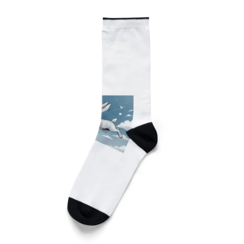 空飛ぶウサギ Socks