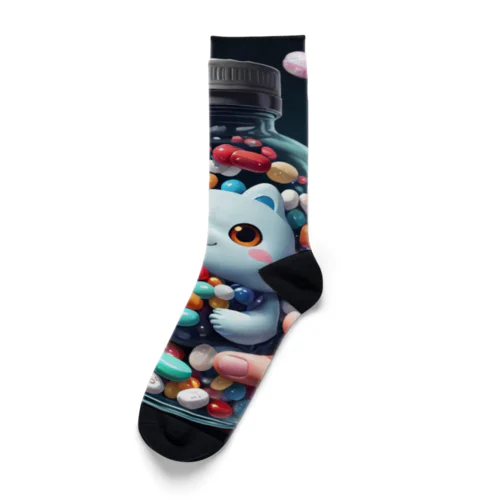 サプリメント妖怪　ラルミン  Socks