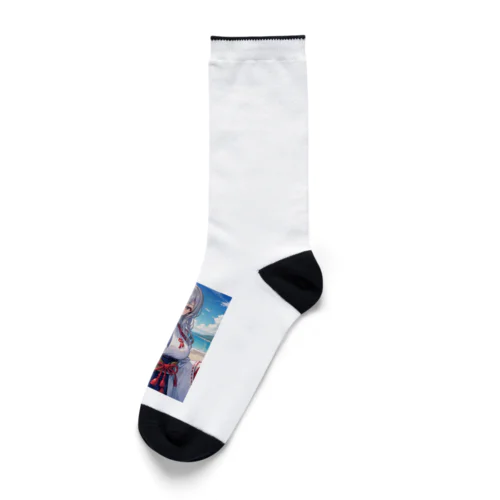 母性溢れる巫女 Socks