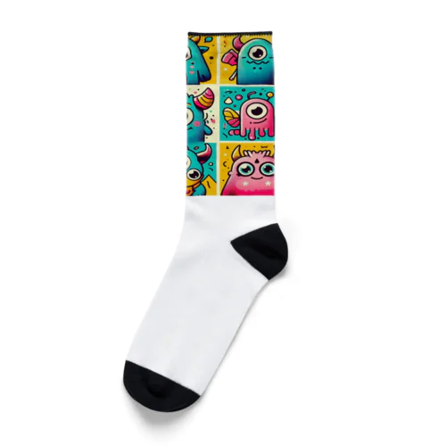カラフルモンスター🌈【カラモン】 Socks