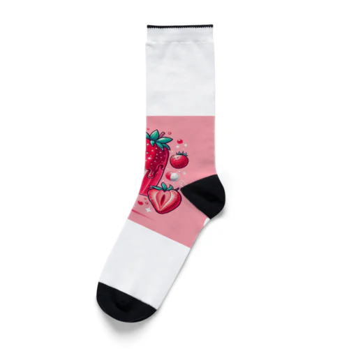 VERY VERY strawberry Socks