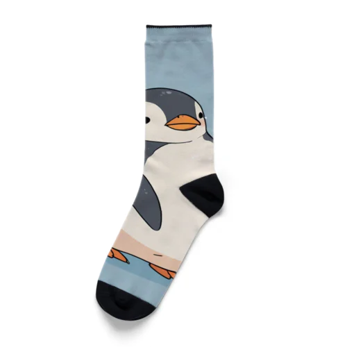 かわいいペンギンとおもちゃのバケツ Socks