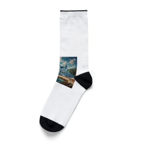 海辺の綺麗な城 Socks