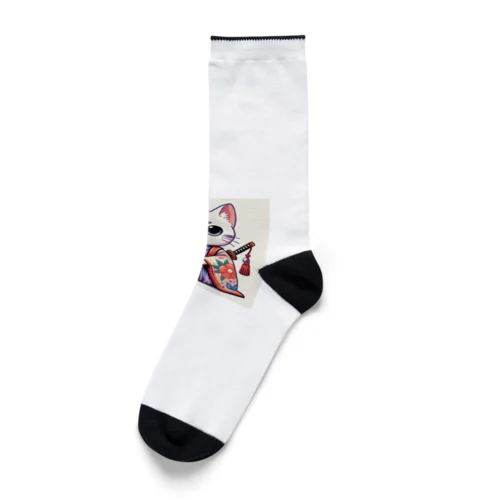 ネコSAMURAI Socks