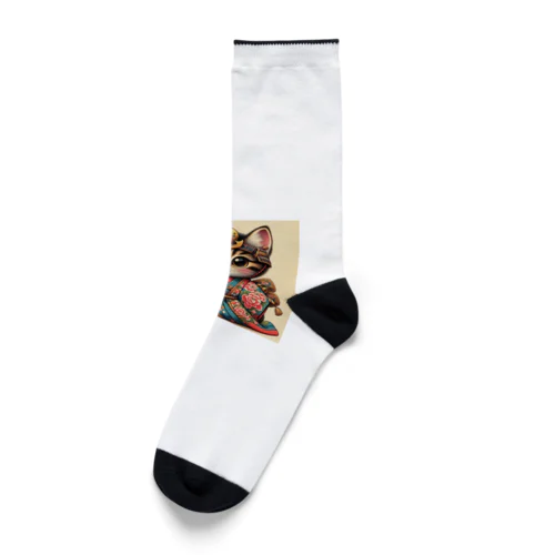 ネコSAMURAI Socks