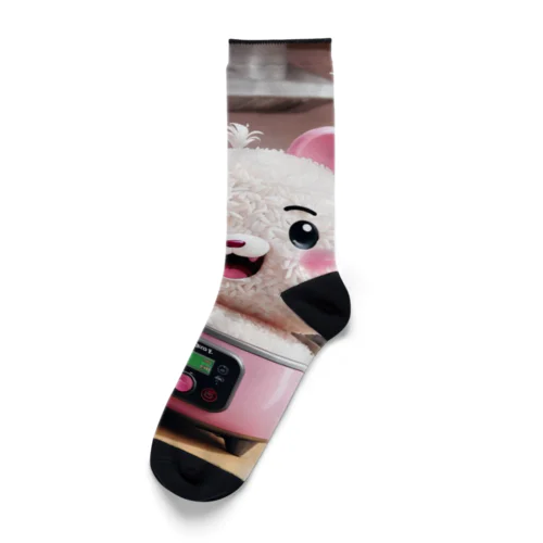 炊飯器妖怪　妖印（ようじるし） Socks