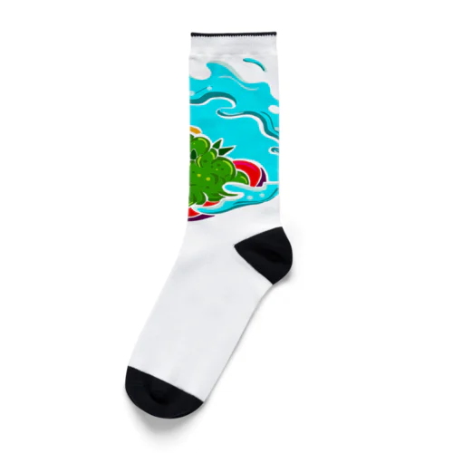 GREEN SURF Socks